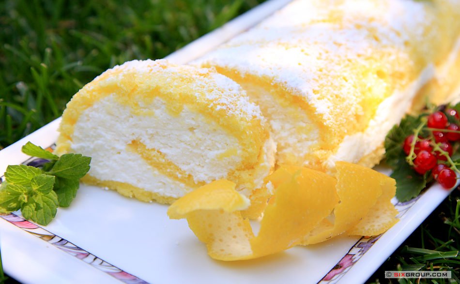 Kuchen - Zitronen- Quark- Roulade - www.muffins.eu : Koch- und ...